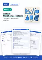Vorschau - Arbeitsblätter - Lineare Funktionen, LGS, Zufall Klasse 8 - Seite 1