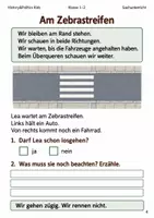 Vorschau - Arbeitsblätter - Straße überqueren Arbeitsheft Klasse 1–2 - Seite 3