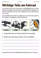Vorschau - Arbeitsblätter - Fahrrad-Überprüfung im Herbst Arbeitsheft Klasse 3–4 - Seite 1