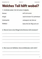 Vorschau - Arbeitsblätter - Fahrrad-Überprüfung im Herbst Arbeitsheft Klasse 3–4 - Seite 2