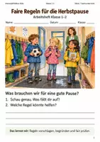 Vorschau - Arbeitsblätter - Faire Herbstpausen Arbeitsheft Klasse 1–2 - Deckblatt