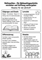 Vorschau - Arbeitsblätter - Weihnachten Religion Klasse 2 3 4 - Seite 1