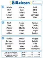 Vorschau - Arbeitsblätter - ⚡ Blitzlesen – Großes Kombipaket für die 2.– 4. Klasse - Seite 1