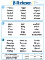 Vorschau - Arbeitsblätter - ⚡ Blitzlesen – Großes Kombipaket für die 2.– 4. Klasse - Seite 3