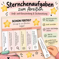 Vorschau - Arbeitsblätter - Sternchen Aufgabe - Rechtschreibung und Zeichensetzung - Wiederholungsaufgaben - Seite 2