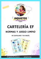 Vista previa - Decoración del aula - CARTELERÍA EDUCACIÓN FÍSICA INQUIETOS - Portada