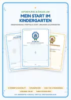Vorschau - Mal- und Bastelvorlagen - Eingewöhnung Kita: Urkunden & Elternseiten - Deckblatt