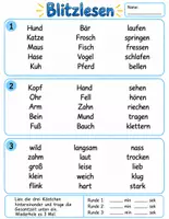 Vorschau - Arbeitsblätter - Blitzlesen – Lesetraining für die 2. Klasse mit Zeitnehmung - Seite 3