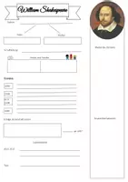 Vorschau - Arbeitsblätter - Biografiespiel Shakespeare - Deckblatt
