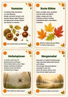 Vorschau - Poster - 20 herbstliche Lese- und Lernkarten mit Fragen zum reflektieren für Kinder zum Thema Herbst; für Klasse 2 bis 4 - Seite 3