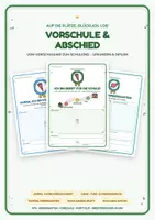 Vorschau - Mal- und Bastelvorlagen - Vorschule Abschied: Schulkind-Diplom Kita - Deckblatt