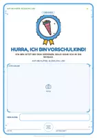 Vorschau - Mal- und Bastelvorlagen - Vorschule Abschied: Schulkind-Diplom Kita - Seite 2