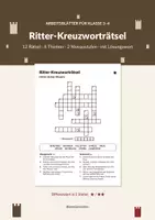 Vorschau - Arbeitsblätter - Ritter-Kreuzworträtsel Klasse 3–4 - Deckblatt