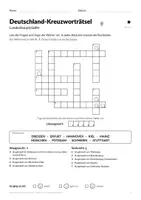 Vorschau - Arbeitsblätter - Deutschland-Kreuzworträtsel Klasse 3–4 - Seite 2