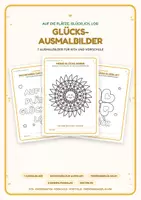 Vorschau - Mal- und Bastelvorlagen - Ausmalbilder Kita: Mandala & Regenbogen - Deckblatt
