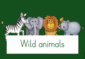Vorschau - Poster - Themenplakat Wild animals - Einheitsposter - Seite 2