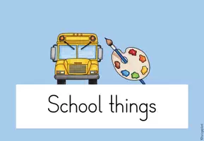 Vorschau - Poster - Themenplakat School things - Einheitsposter - Seite 1
