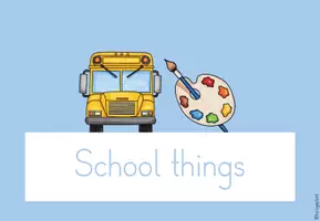 Vorschau - Poster - Themenplakat School things - Einheitsposter - Seite 2