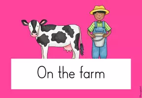 Vorschau - Poster - Themenplakat On the farm/Farm animals - Einheitsposter - Seite 1