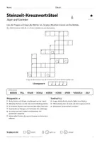 Vorschau - Arbeitsblätter - Steinzeit-Kreuzworträtsel Klasse 3–4 - Seite 2