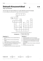 Vorschau - Arbeitsblätter - Steinzeit-Kreuzworträtsel Klasse 3–4 - Seite 3