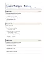 Vista previa - Evaluación - Personal Pronouns – Examen de inglés 1º ESO - página 1