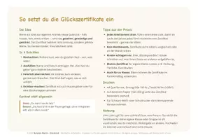 Vorschau - Lehrpläne/Lehrermaterial - Glückszertifikate: Urkunden für gute Taten · Klasse 1–6 - Seite 2