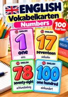 Vorschau - Bildkarten - ✨ English Number Cards – Zahlen 1–100 ✨ - Deckblatt