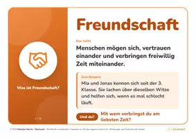 Vorschau - Aufgabenkarten - Freundschaft: Begriffs- & Gesprächskarten - Seite 2