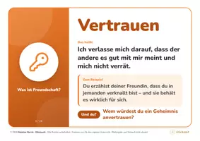 Vorschau - Aufgabenkarten - Freundschaft: Begriffs- & Gesprächskarten - Seite 3