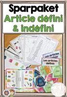 Vorschau - Arbeitsblätter - Sparpaket: Articles définis & indéfinis (bestimmte/unbestimmte Artikel) - Deckblatt