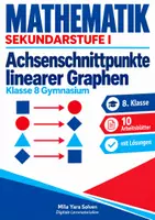 Vorschau - Arbeitsblätter - Achsenschnittpunkte linearer Graphen | Mathematik Klasse 8 Gymnasium | 10 Arbeitsblätter mit Lösungen als PDF - Deckblatt