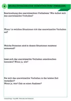 Vorschau - Lehrpläne/Lehrermaterial - Beobachtungsbogen unerwünschtes Verhalten - Deckblatt