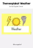 Vorschau - Poster - Themenplakat Weather - Einheitsposter - Deckblatt