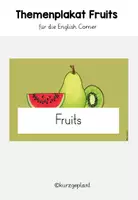 Vorschau - Poster - Themenplakat Fruits - Einheitsposter - Deckblatt