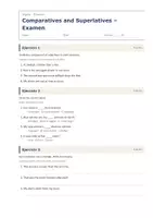 Vista previa - Evaluación - Comparatives and Superlatives – Examen de inglés 2º ESO - página 1