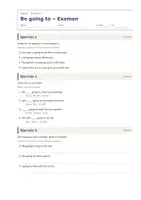 Vista previa - Evaluación - Be going to – Examen de inglés 2º ESO - página 1