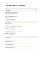 Vista previa - Evaluación - Irregular Verbs – Examen de inglés 2º ESO - página 1