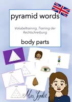Vorschau - Arbeitsblätter - pyramid words_body parts - Deckblatt