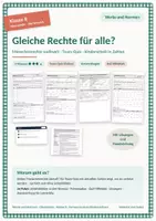 Vorschau - Stundenentwürfe - 6 Stunde Gleiche Rechte für alle? - Deckblatt