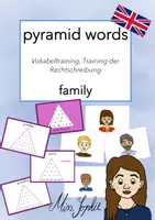 Vorschau - Arbeitsblätter - pyramid words_family - Deckblatt