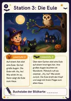 Vorschau - Arbeitsblätter - Halloween Lesespaziergang für Klasse 2 und 3 in 2 Lesestufen - Seite 3