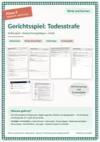 Vorschau - Stundenentwürfe - 11 Stunde Gerichtsspiel: Todesstrafe - Deckblatt