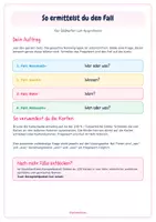 Vorschau - Aufgabenkarten - Die 4 Fälle – kostenlose Kostprobe - Seite 1