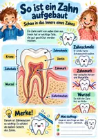 Vorschau - Arbeitsblätter - 🦷 Unsere Zähne – Aufbau, Pflege und Zahnwechsel - Seite 3