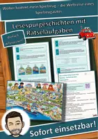 Vorschau - Arbeitsblätter - Woher kommt mein Spielzeug – die Weltreise eines Spielzeugautos – Lesespurgeschichte mit Rätselaufgaben (Klasse 8) - Deckblatt
