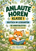Vorschau - Arbeitsblätter - Anlaute hören Klasse 1 – Lesegarten | Deutsch Klasse 1 | 10 Arbeitsblätter als PDF - Deckblatt