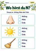 Vorschau - Arbeitsblätter - Laute im Wort finden Klasse 1 – Lesegarten | Deutsch Klasse 1 | 10 Arbeitsblätter als PDF - Seite 2