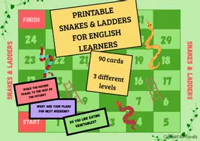 Vista previa - Juegos / Gamificación - Snakes & ladders - Practica inglés jugando - Portada