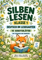 Vorschau - Arbeitsblätter - Silben lesen Klasse 1 – Lesegarten | Deutsch Klasse 1 | 10 Arbeitsblätter als PDF - Deckblatt